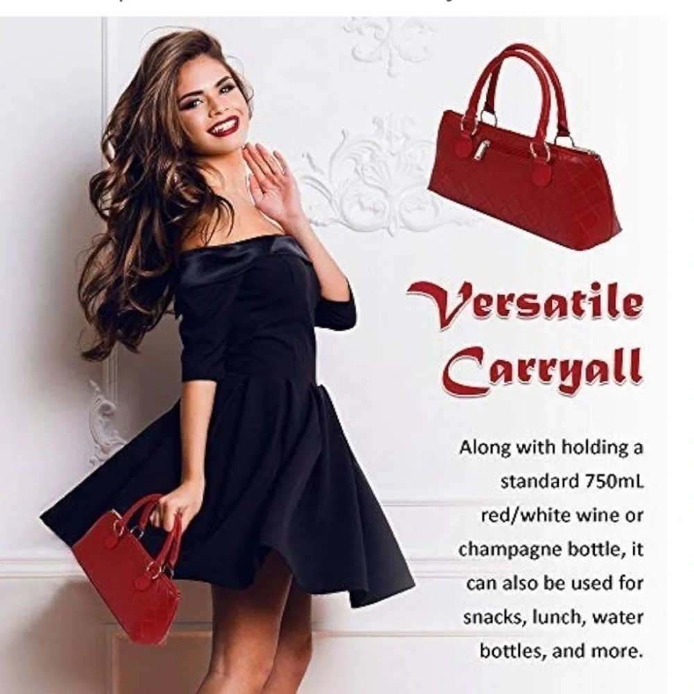 NEW Primewear Insulated Wine Bag / Clutch, Red, New With Tags. Great 4 Christmas - Picture 10 of 16